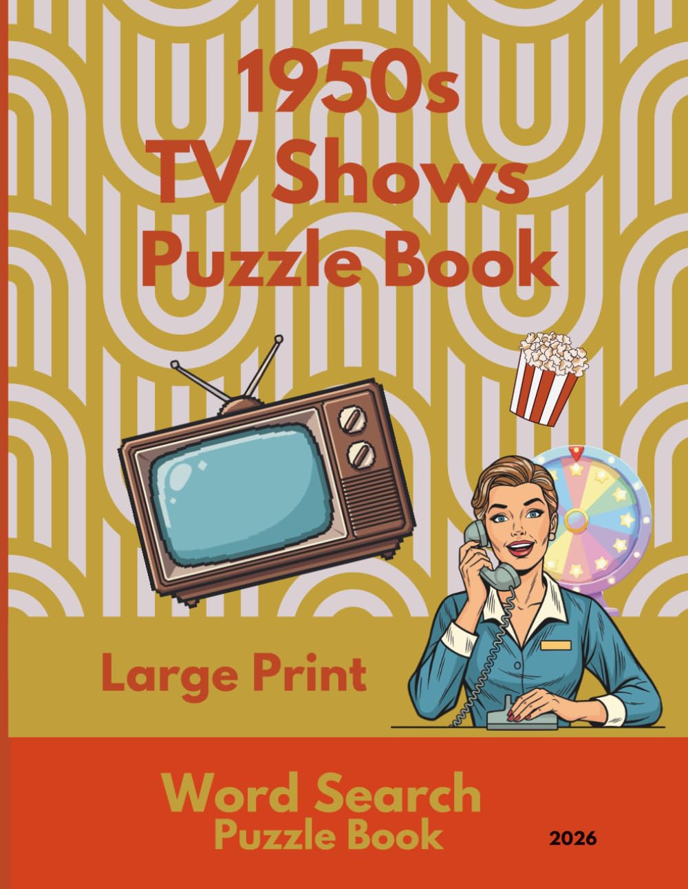 1950s TV Show Word Search Puzzle Book