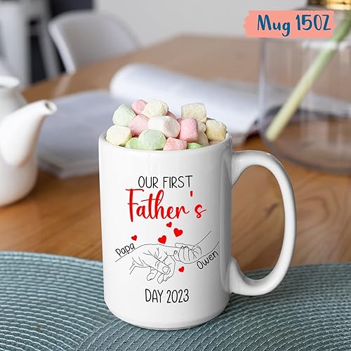 Miniatura 21 de Tazas personalizadas para papá, tazas con fotos personalizadas, taza del día del padre, regalos para papá, taza de café personalizada para papá