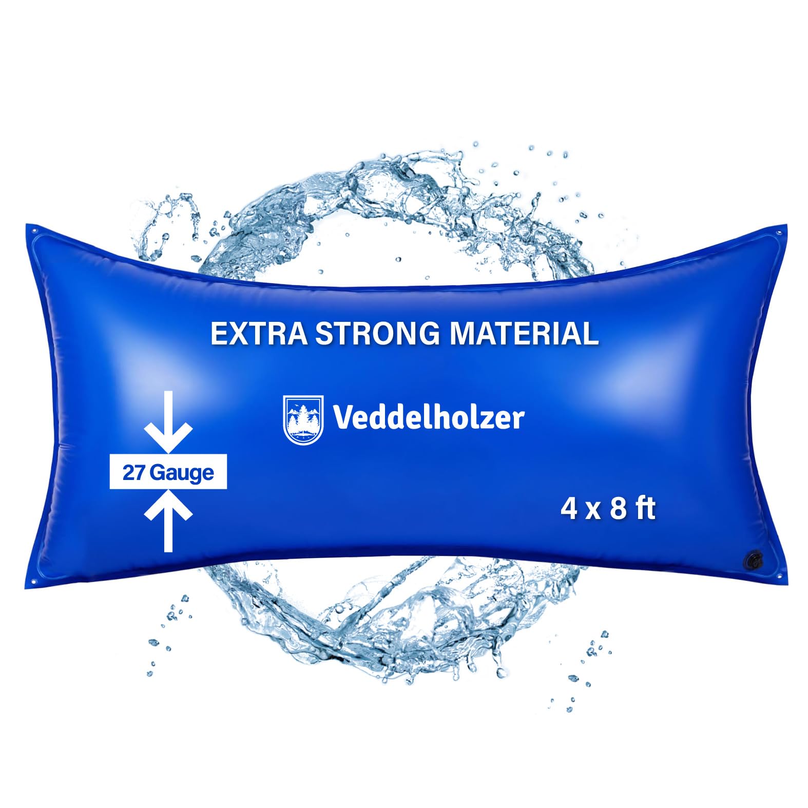 Veddelholzer XXL 120 x 120 cm air cushion pool cushion winter for pool cover. Perfect pool accessory pool winter remedy for pool canopy, cover in winter and in bad weather.