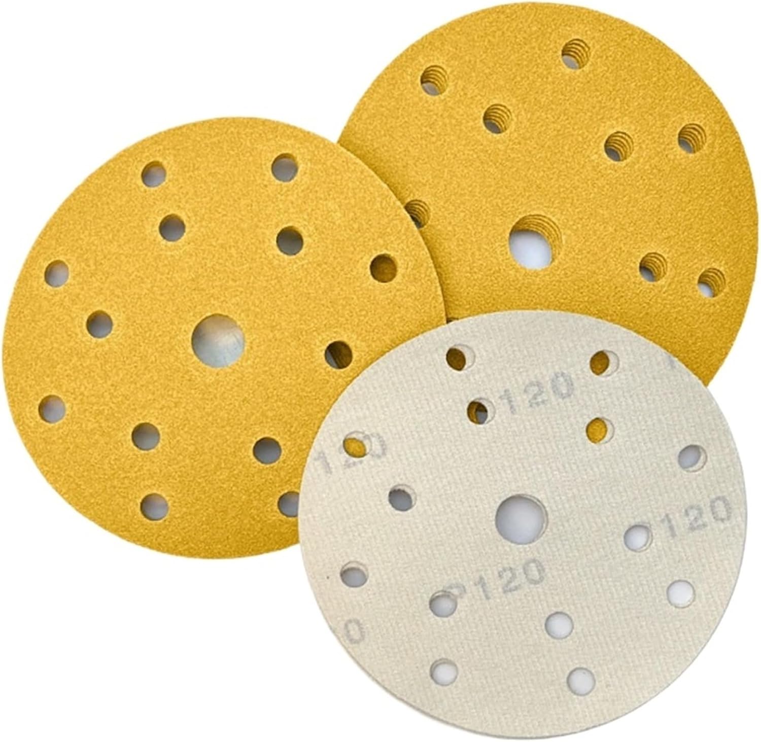 50PCS 6-Inch 15-Hole Hook And Loop Sanding Discs 40-800-Grit,150mm Random Orbital Sandpaper For Automotive And Woodworking(40)