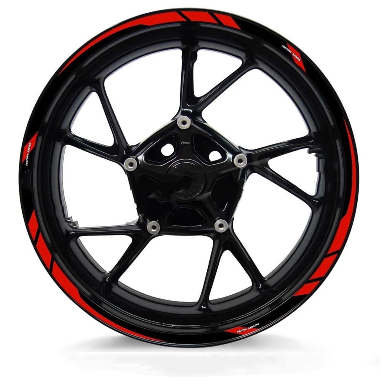 Stickers Motorcycle Wheel Stickers Reflective Decorative Rim for Tuono V4 1100 RSV4 RS150 250 660(Style 3)