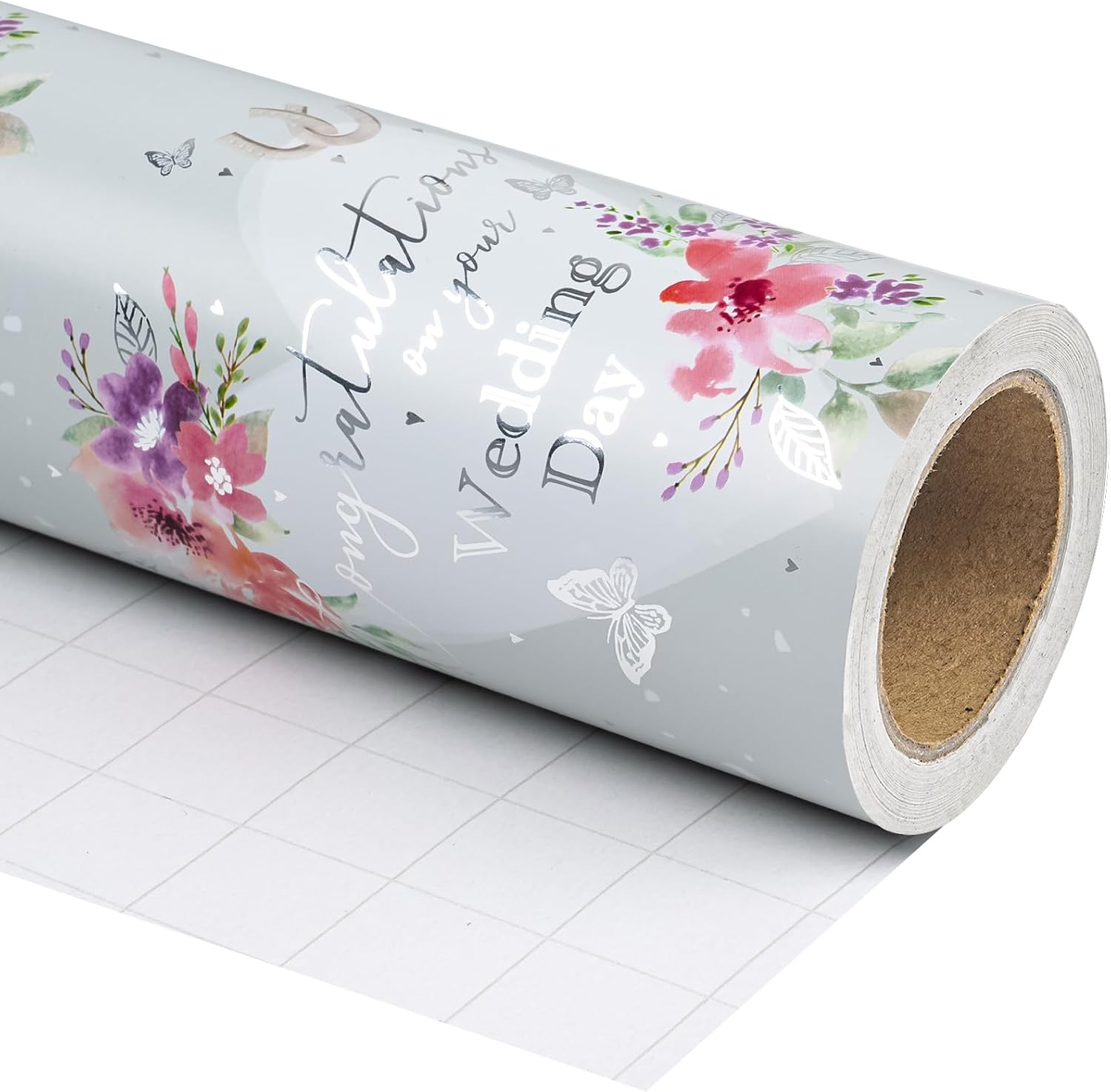 Wedding Wrapping Paper Roll - Mini Roll - 17 Inch x 33 Feet -