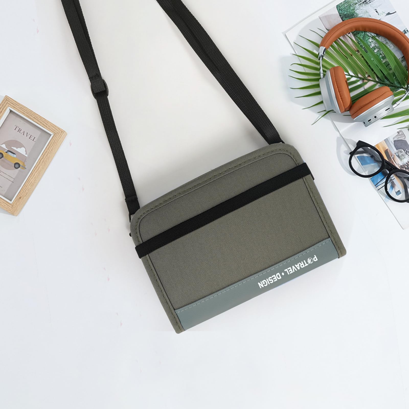 Soporte para pasaporte, organizador de documentos de viaje RFID para mujeres, impermeable, cartera para pasaporte, funda portátil para tarjetas, tarjeta de embarque, identificación, dinero, billetes