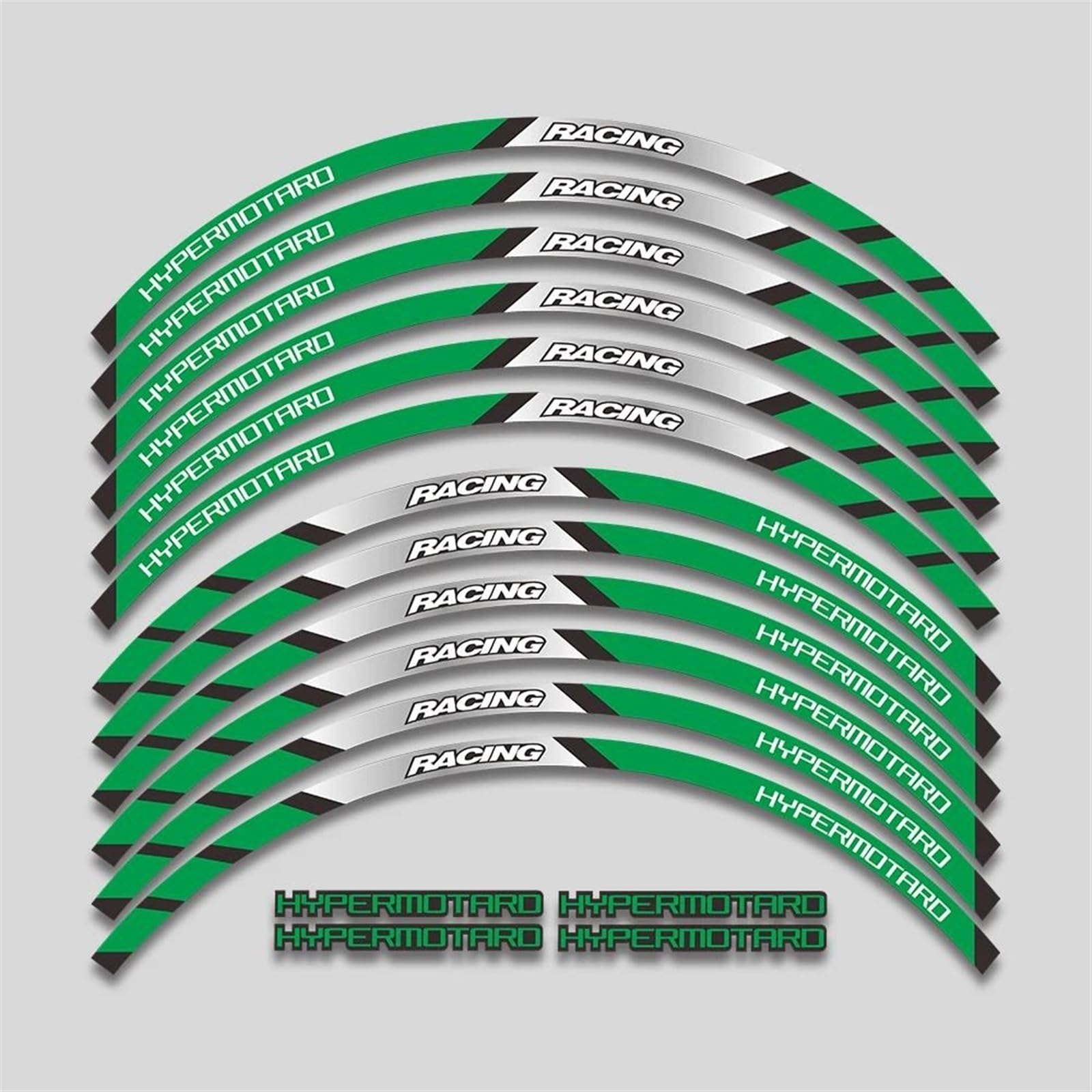 Motorcycle Stickers Reflective Wheel Decals Rims for Ducati for Hypermotard 939 821 796 950 1100(Style 4)