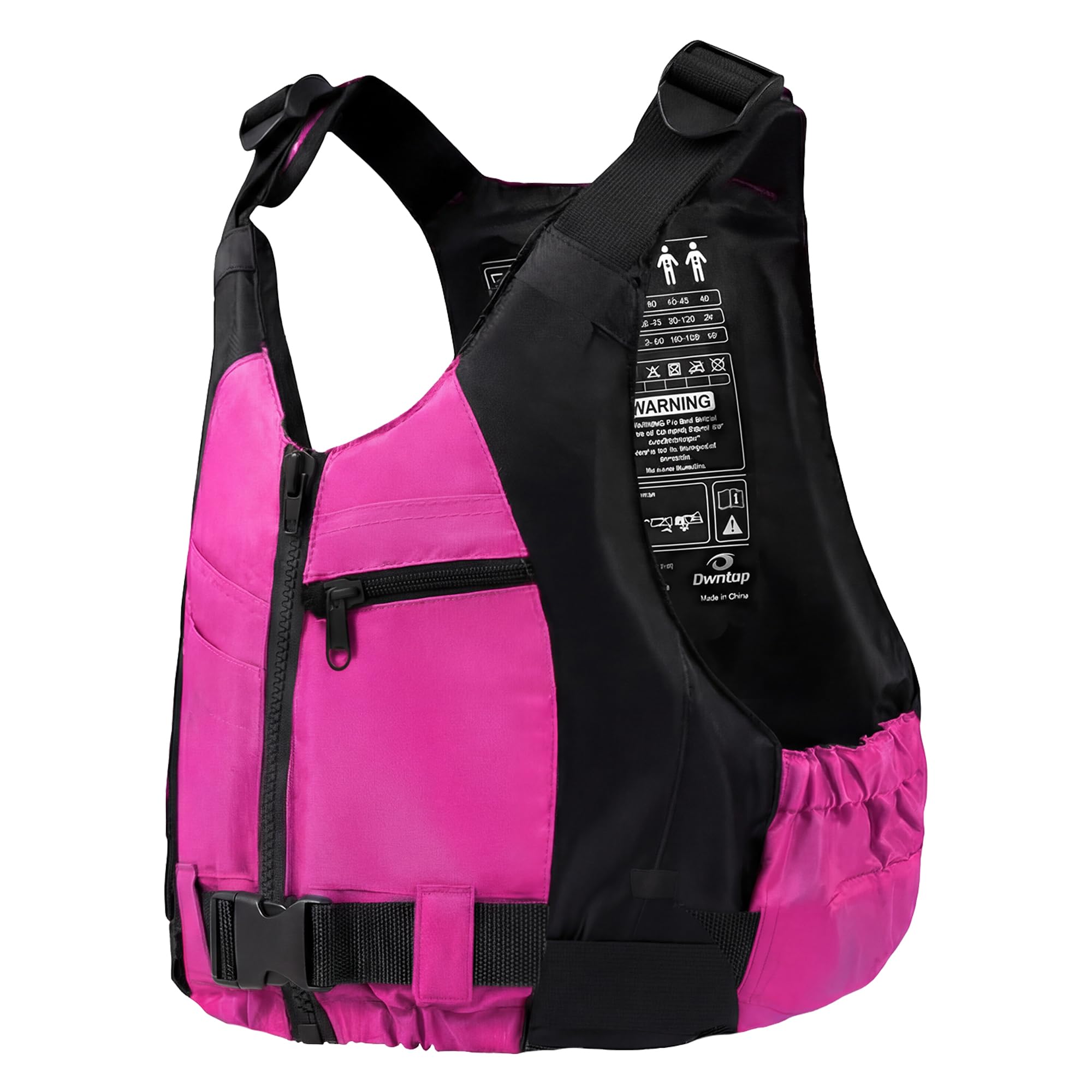 Owntop Buoyancy Aids Adults, Adjustable Buoyancy Jacket Unisex, Swim Vest with Pockets and Crotch Strap for Paddleboarding Kayaking Fishing Watersports - Pink XL/XXL โ image 1