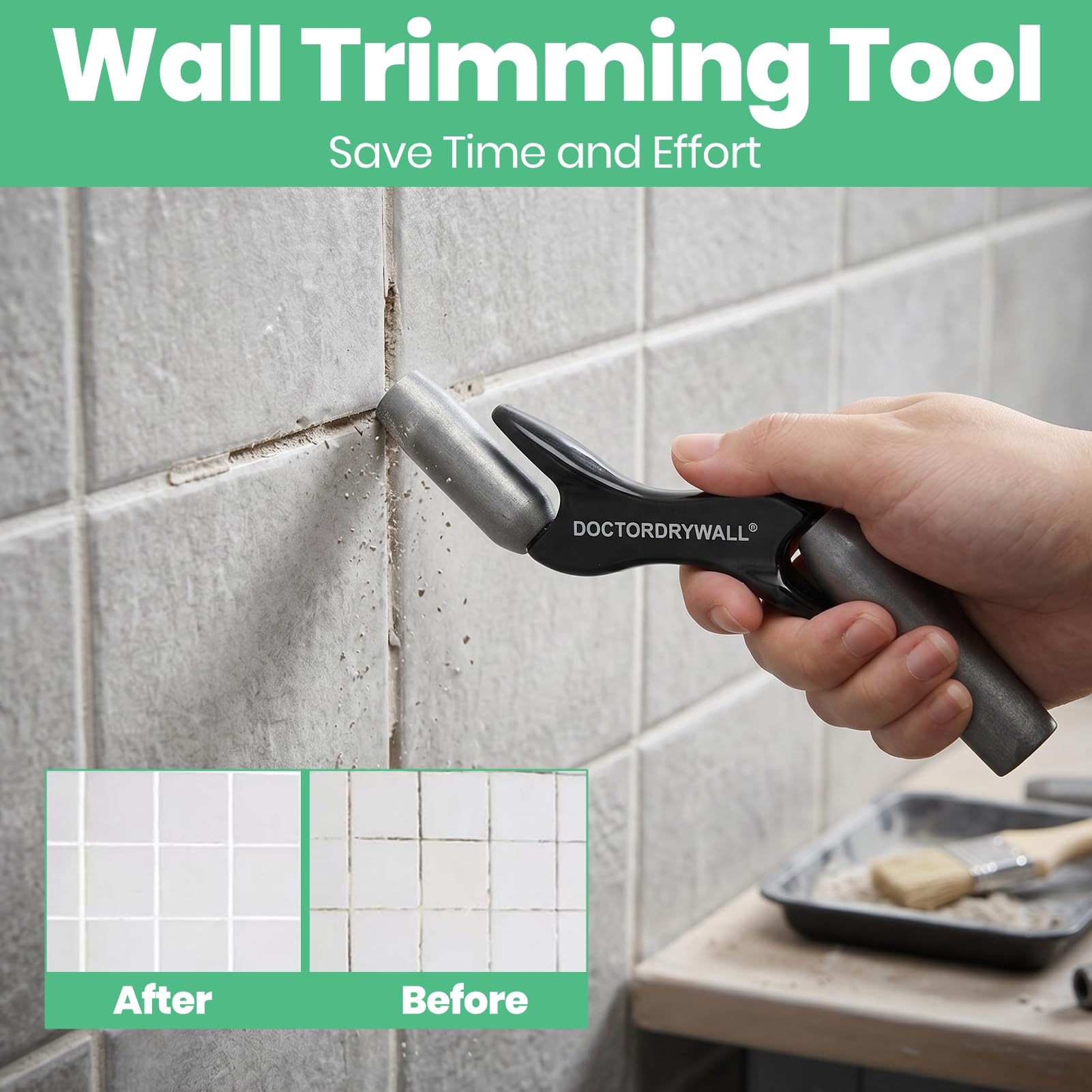 Brick Jointer Tools - 4 Sizes for Masonry -3