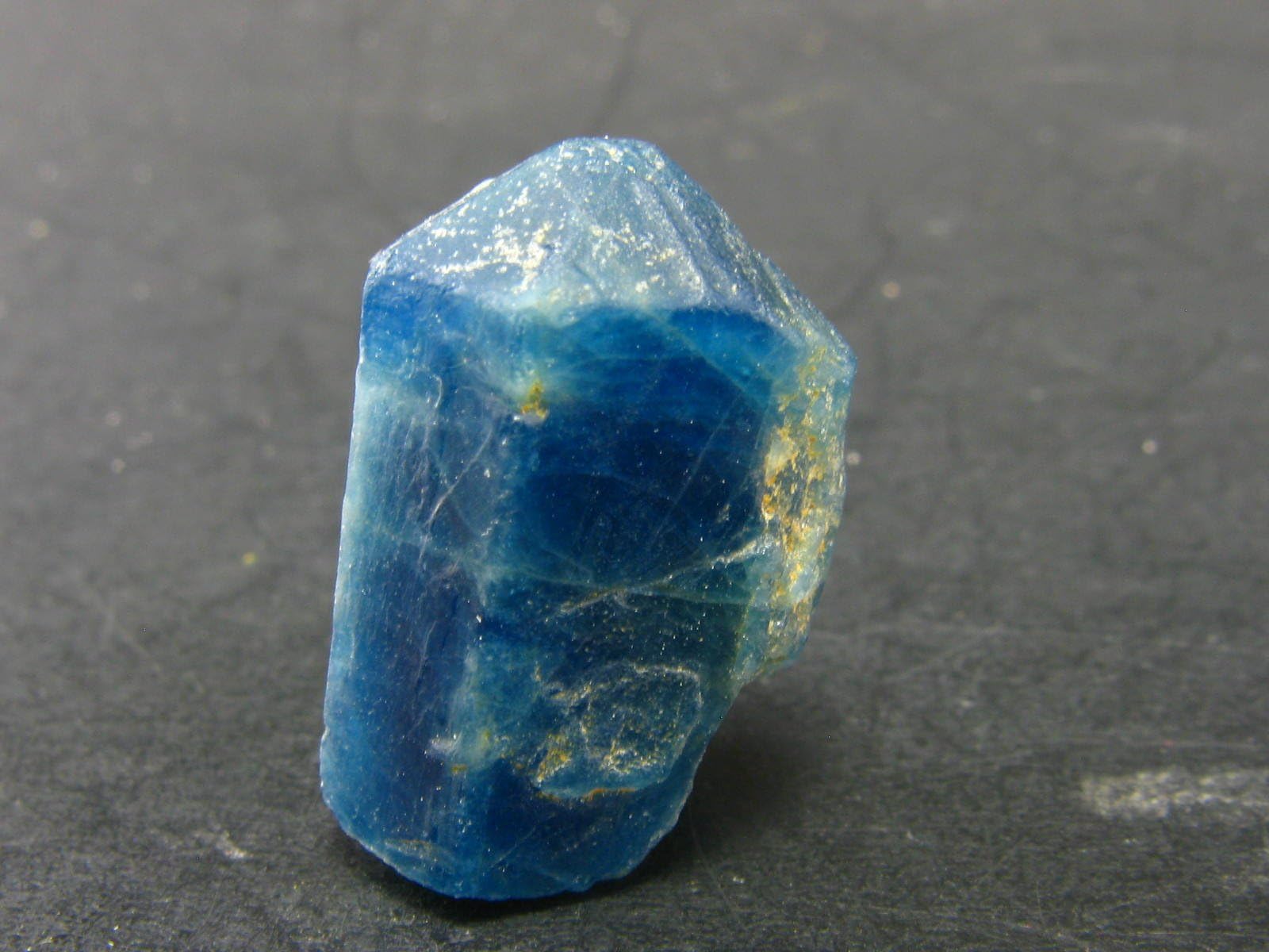 Large Neon Blue Apatite Crystal From Brazil - 0.8"