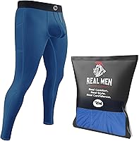 Vista 1 de RM Real Men ABCD Pouch Compression Pants - 1, 2 and 3 Pack, Mens Leggings, Yoga Pants, Tights, Base Layer Men Cold Weather
