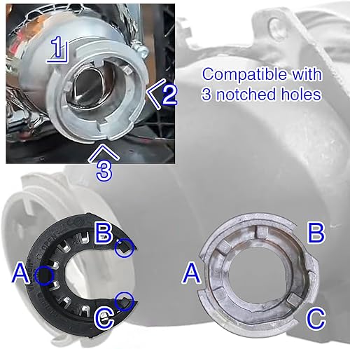 Miniatura 2 de DAMA D1S D3S Soporte de bombilla de faro Xenon HID Clip de retención tipo Anillo COferta de un par