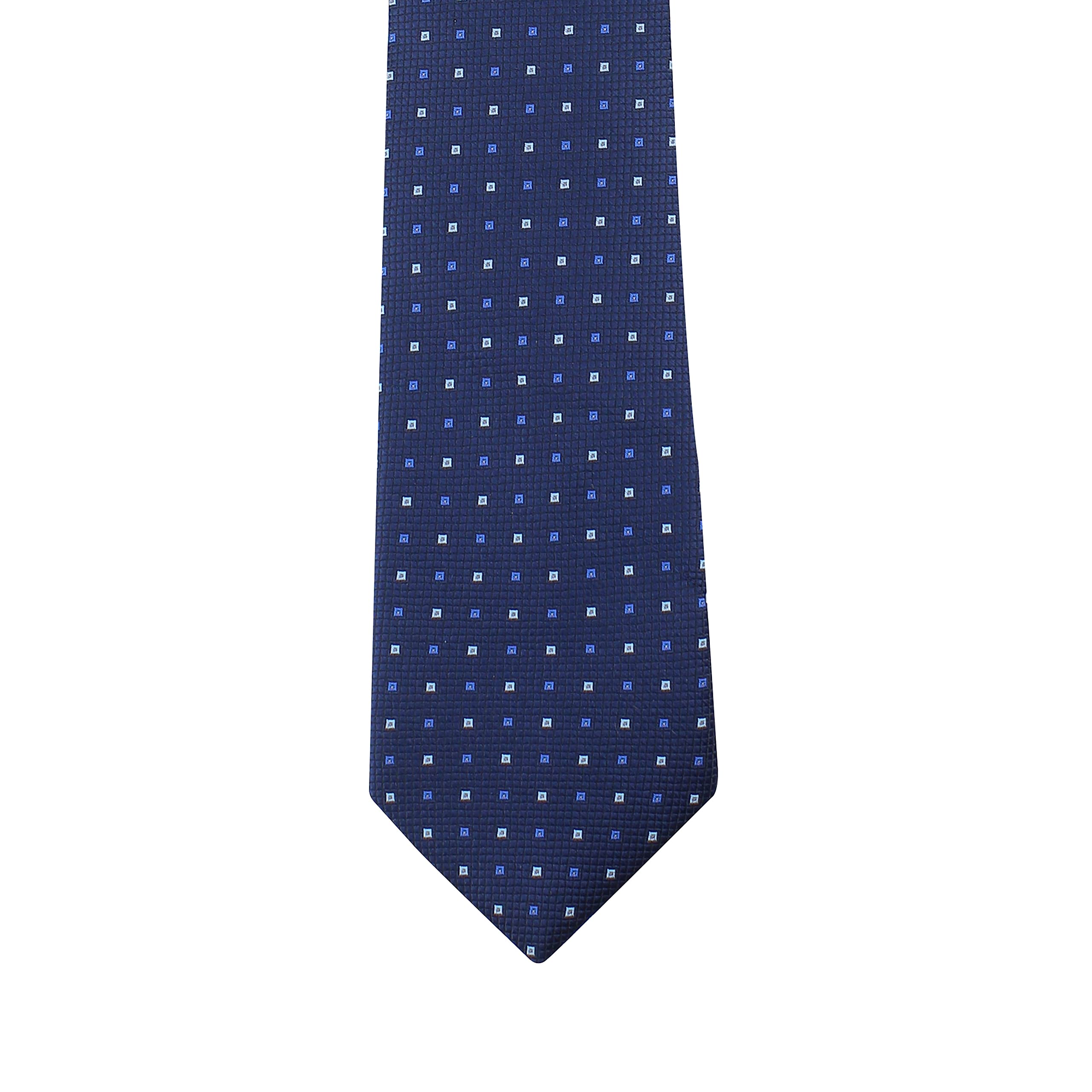 Kavove The Treat Checkered Blue Necktie For Men - Image 4 thumbnail