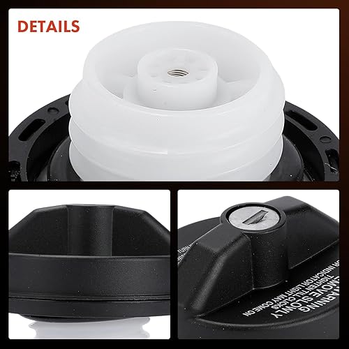Miniatura 7 de A-Premium Tapa de llenado de depósito de combustible compatible con Chevrolet Silverado 15001500 HD25002500 HD35003500 HD, Equinox, Malibu, Cruze,