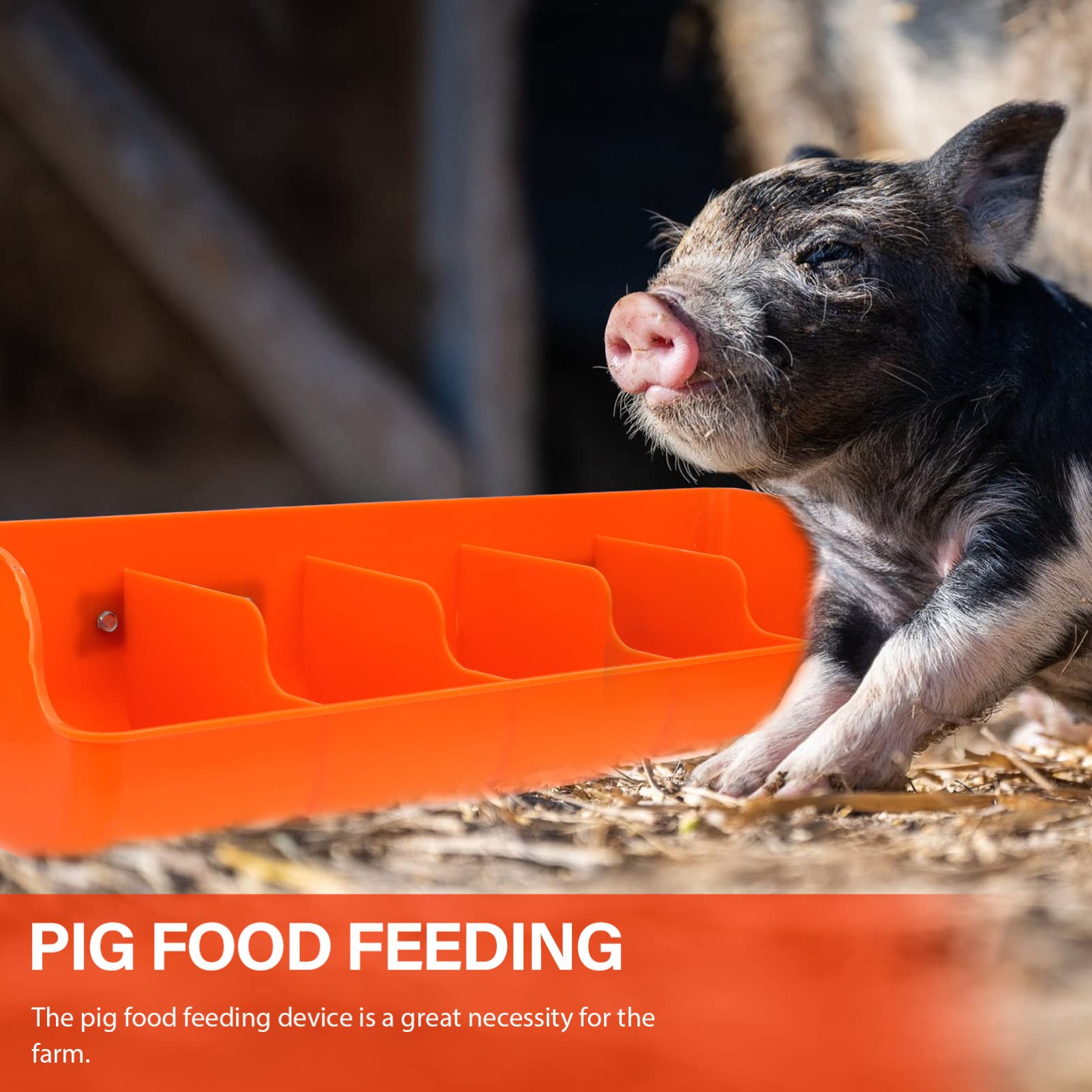 GANAZONO Fornitura Farm Supply Pig Trough 2pcs Piggy Trough Alimentazione Secchio di Plastica Esterno Maiale Alimentazione Suinetti Mangiatoia