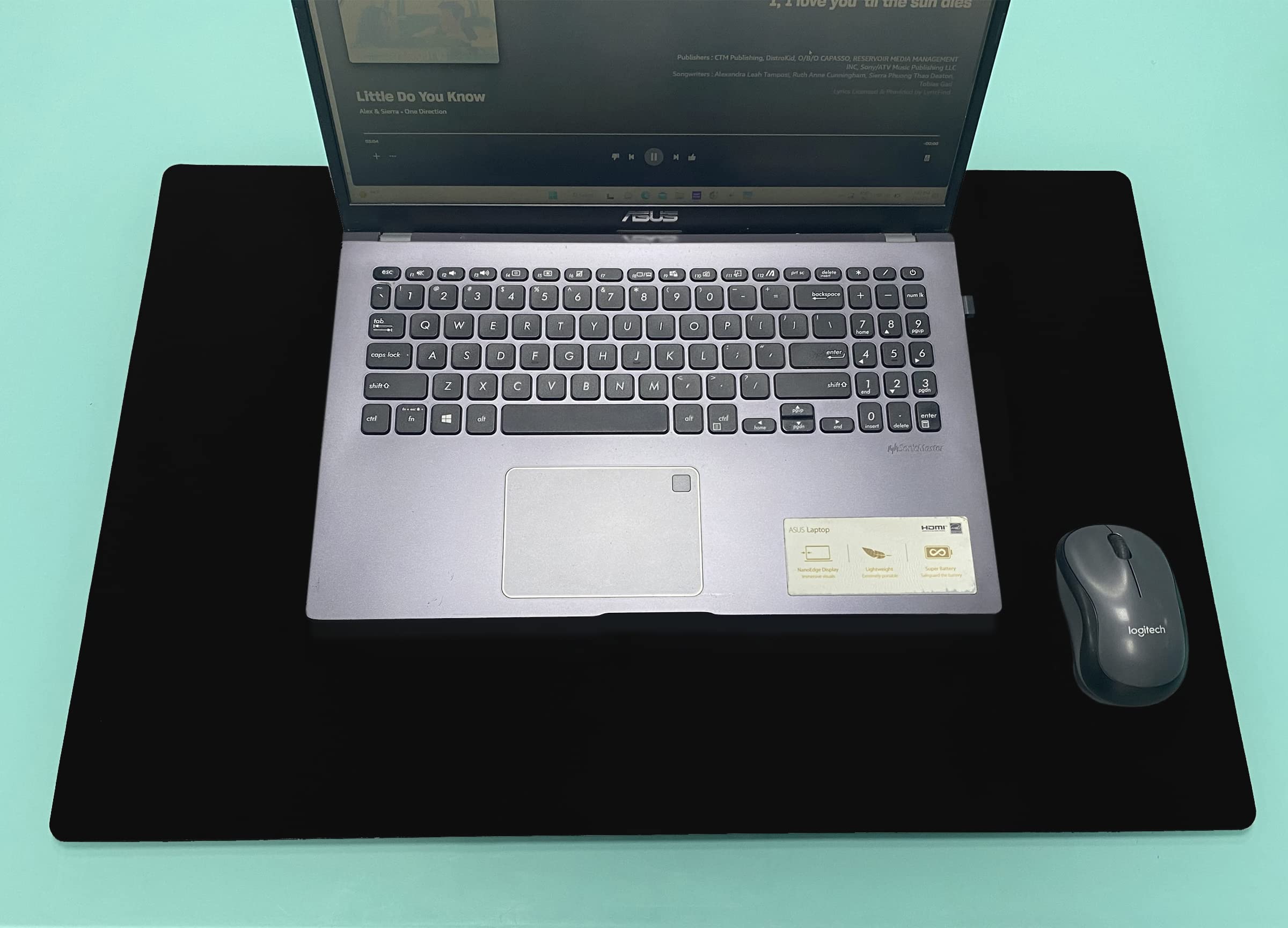 UNIMAPLE | Table Mat | Desk Pad| Keyboard Mat | Desk Protector | Desk Blotter | Mouse Pad | Desk Mat | Desk Cover | for Home,Office | Size: 60x40cm (Black) (B0BQZZBDBJ) Amazon Price History, Amazon Price Tracker