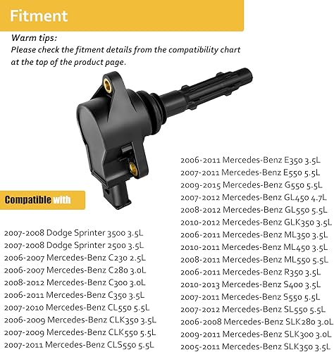 Miniatura 5 de Paquete de bobinas de encendido y bujías para V6 3.0 3.5 Mercedes Benz E350 GLK350 ML350 GL450 SLK300 CLK350 SLK350 R350 ML450 CL550 GL550 CLK ML E