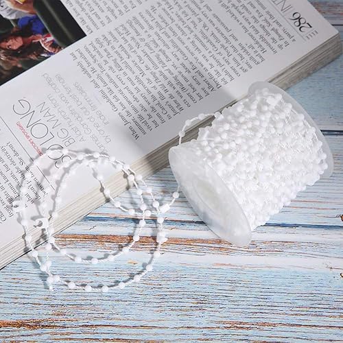 Miniatura 6 de EBTOOLS Cadena ciega vertical de 32.8 ft, blanco, hierro + POM, duradera, control manual, limpieza de manchas, 2.05 oz, 32.8 ft x 33.5 ft