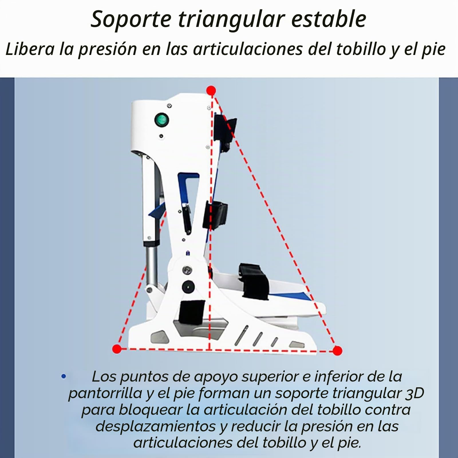 Entrenador De Tobillo Eléctrico, Dispositivo De Entrenamiento De Rehabilitación De Tobillo Con Control Remoto, Plantarflexión 0-45 ° + Dorsiflexión 0-50 °, Modo Manual O Pasivo, Para Caída Del Pie
