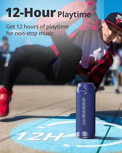 Miniatura 5 de Tronsmart Altavoces Bluetooth portátiles T7 con sonido envolvente de 30 W de 360 , Bluetooth 5.3, graves mejorados, emparejamiento estéreo