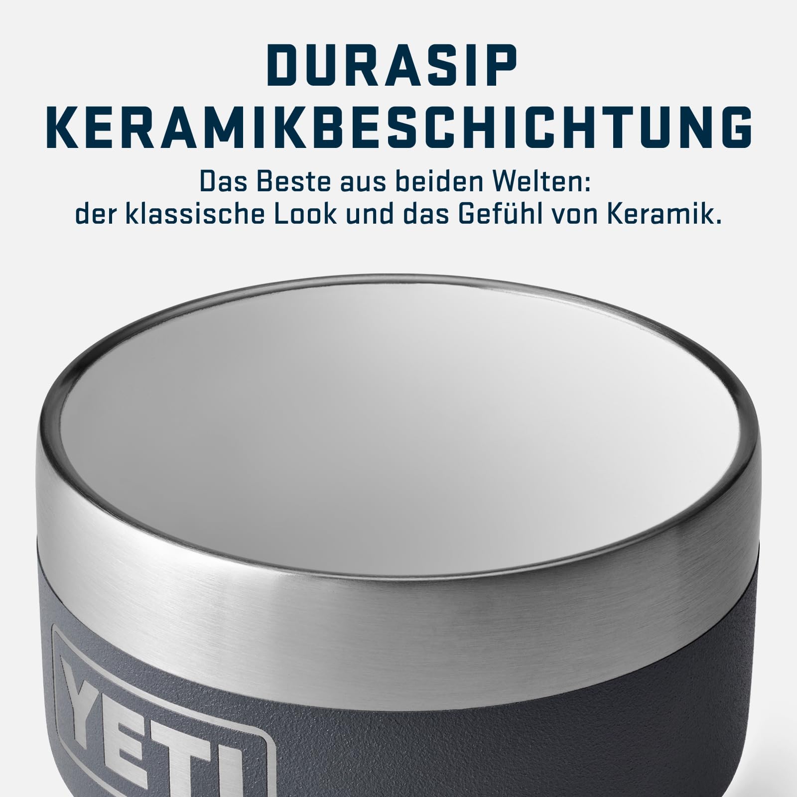 YETI Rambler Stapelbare Tasse Mit DuraSip Keramikbeschichtung, Navy, 2 Pack 4 oz (118 ml)