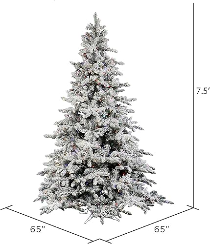 Miniatura 5 de Vickerman Árbol flocado de Utica con 492 puntas