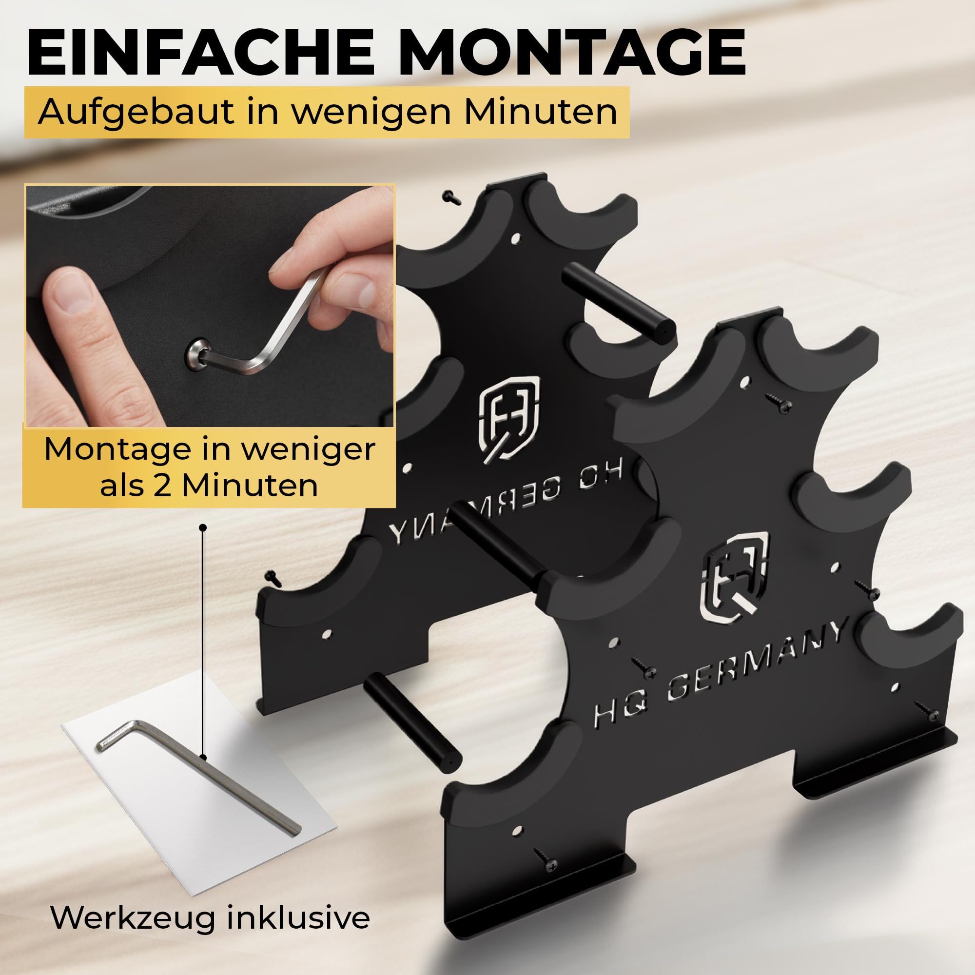HQ Germany® Hanteln Set [geruchsfreie Pastellfarben] - Hanteln 2 Stück für Pilates und Kraftraining, Hantelset Home Gym, Dumbbells, Gewichte Hantel, Hantel Set, Kurzhanteln, Handeln für Frauen - 5