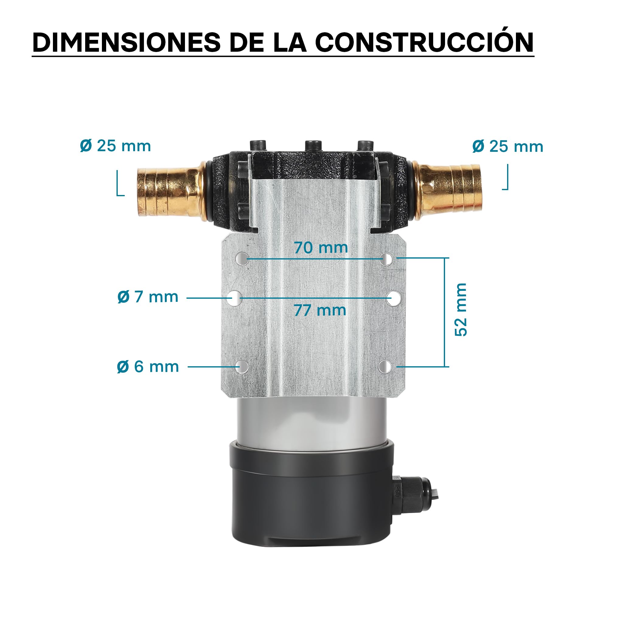 Bomba autoaspirante para bio diésel combustible aceite gasóleo 12V 150W 40l/min bomba de extracción
