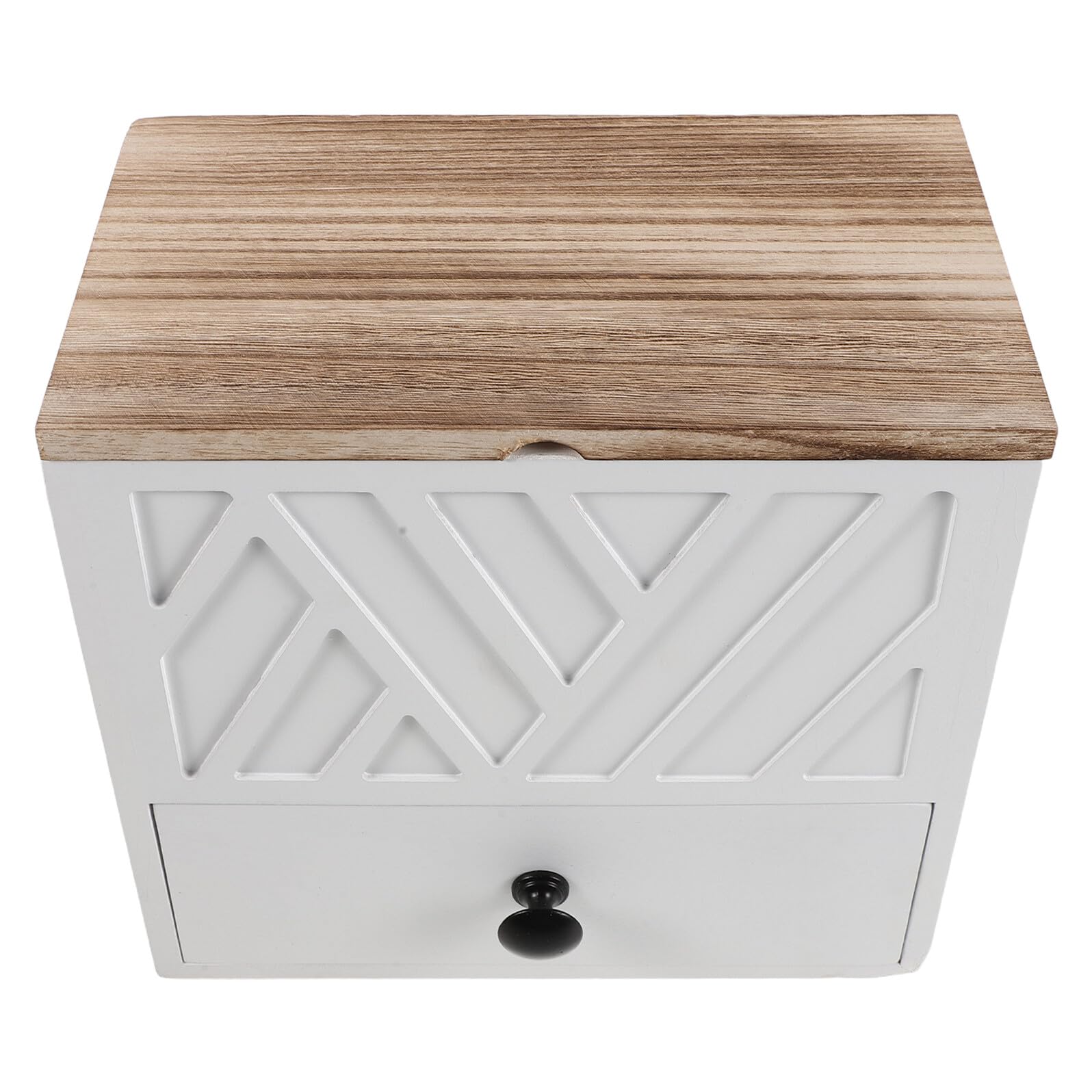 NUOBESTY Elegante Doppelschichtige Aufbewahrungsbox mit Schublade für Badezimmer und Toilette Praktische Weiße Damenhygiene Organizer mit Leicht Zugänglichem Fach