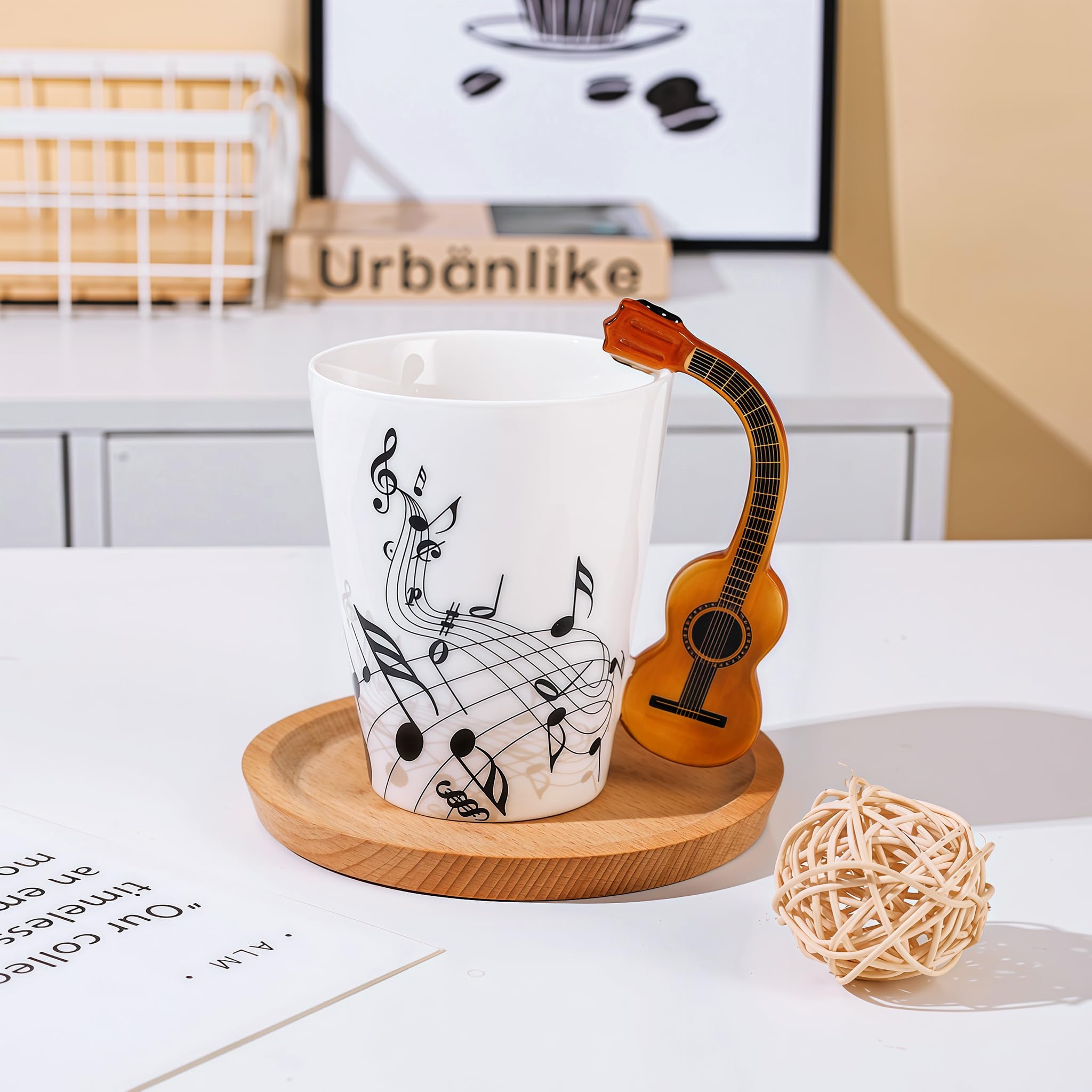 Novità Chitarra Tazza in Ceramica Personalità Musica Nota Tazza di Caffè Tazza di Tè Bottiglia di Acqua Regalo Unico Casa
