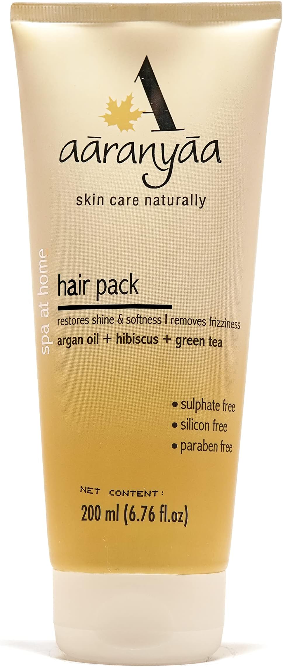Aaranyaa Argan Oil Hair Pack with Bhringraj & Ashwagandha – Deep Conditioning Hair Mask for Dry, Damaged Hair | Frizz Control, Split End Repair & Dandruff Protection – Sulphate & Paraben Free – 200g