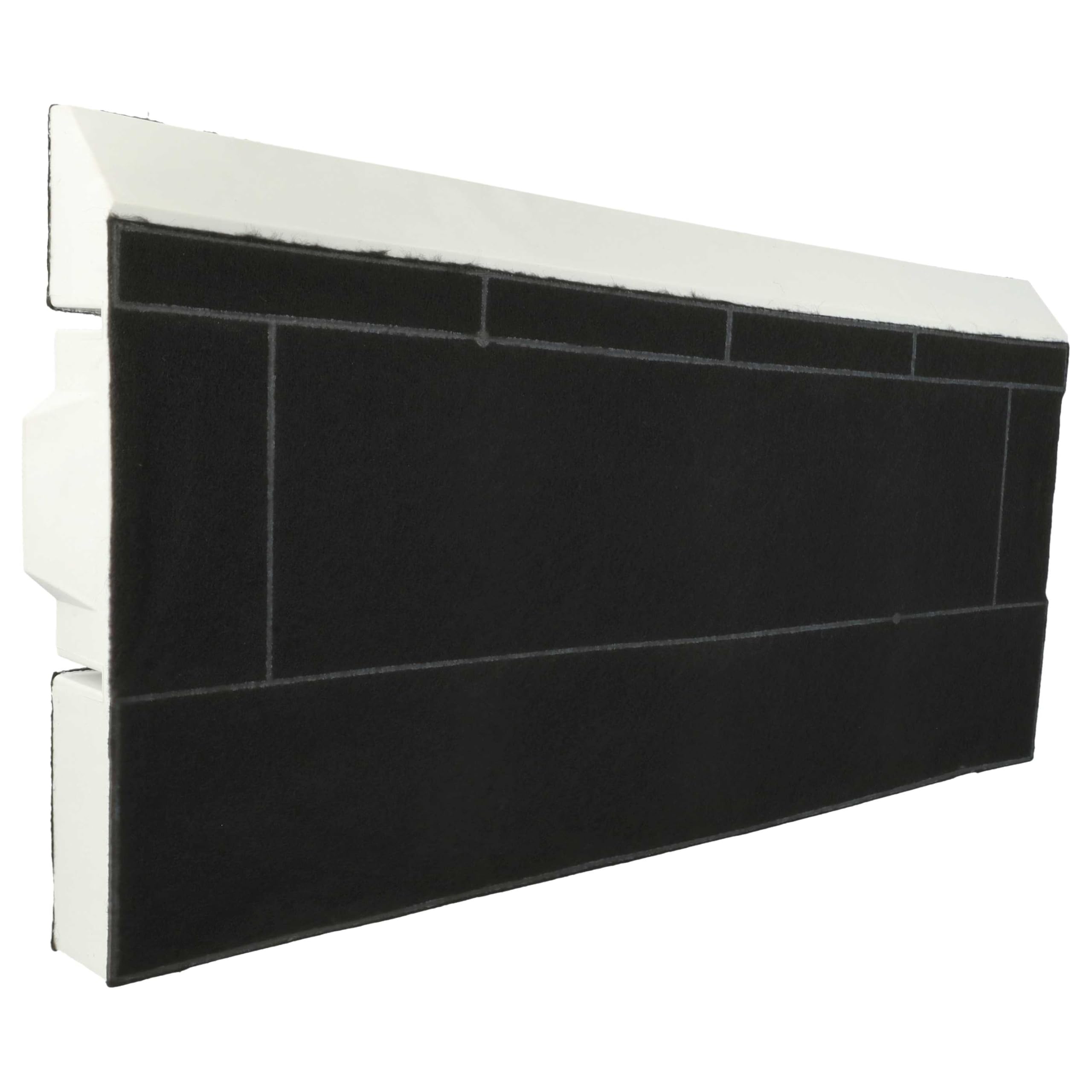 vhbw 2 filtry z węglem aktywnym kompatybilne z Siemens LI49630, LI48632, LI48630, LI46931, LI46930/05 okap kuchenny, 39,8 x 19,6/17,4 x 2,9 cm