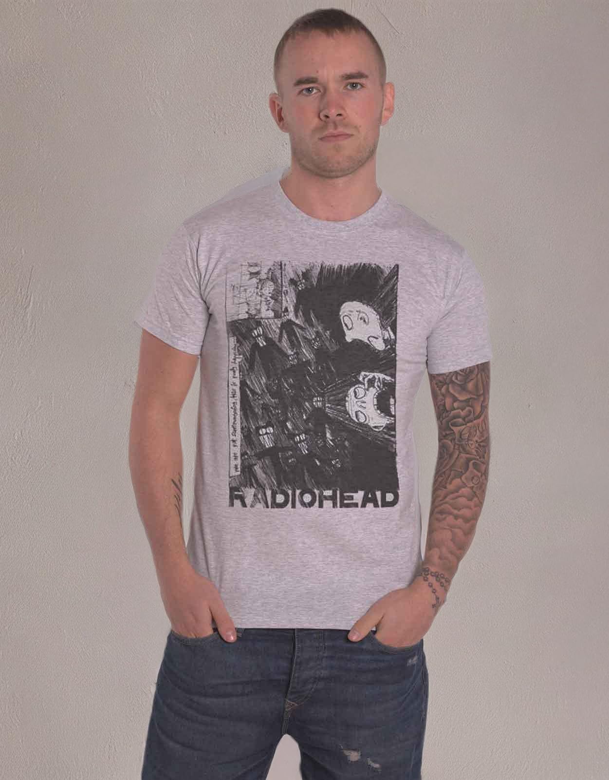 Rock Off Radiohead Gawps Ufficiale Uomo Maglietta Unisex