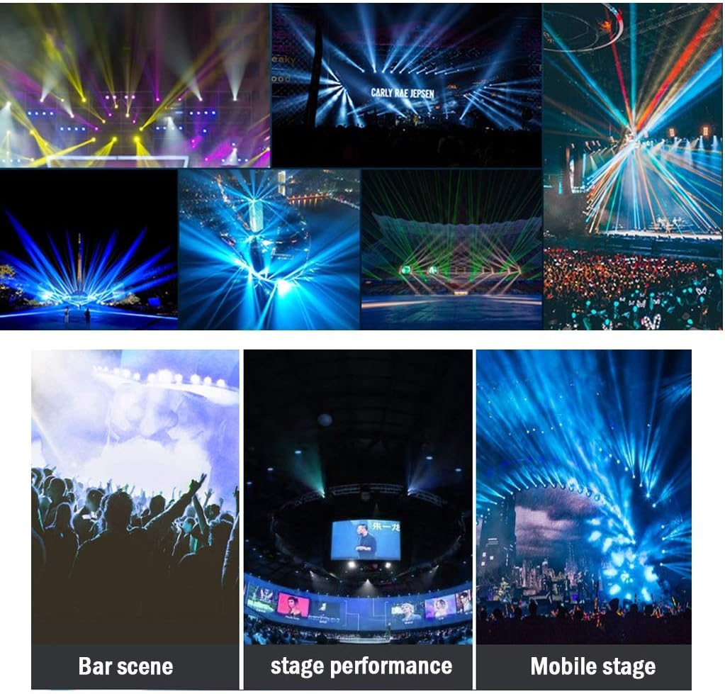 YXCKG Disco Lights RGB LED Stage Lights Disco Ball Sbolight Rotating Led Party Disco Lights Strobe Light for Festival Bar Club Party Wedding Show (Size : X-Large)