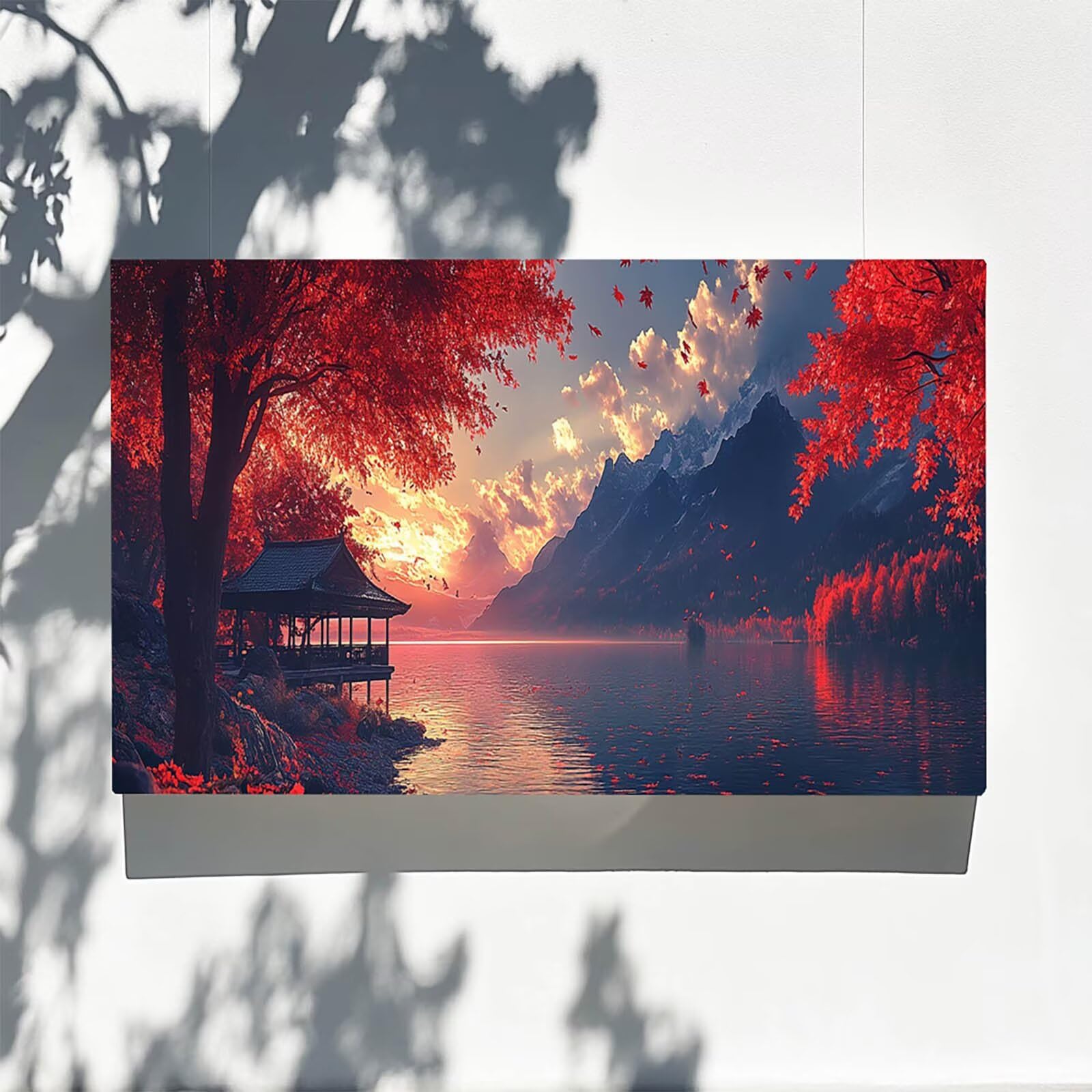 DIY Malen nach Zahlen Erwachsene See Malen nach Zahlen ab 7 jahre Mädchen Berg Kreativ set für Erwachsene mit Leinwand Acrylfarben set und Pinsel, Bastelset zum Bemalen für Wanddeko 80X160cm 7w-U-T
