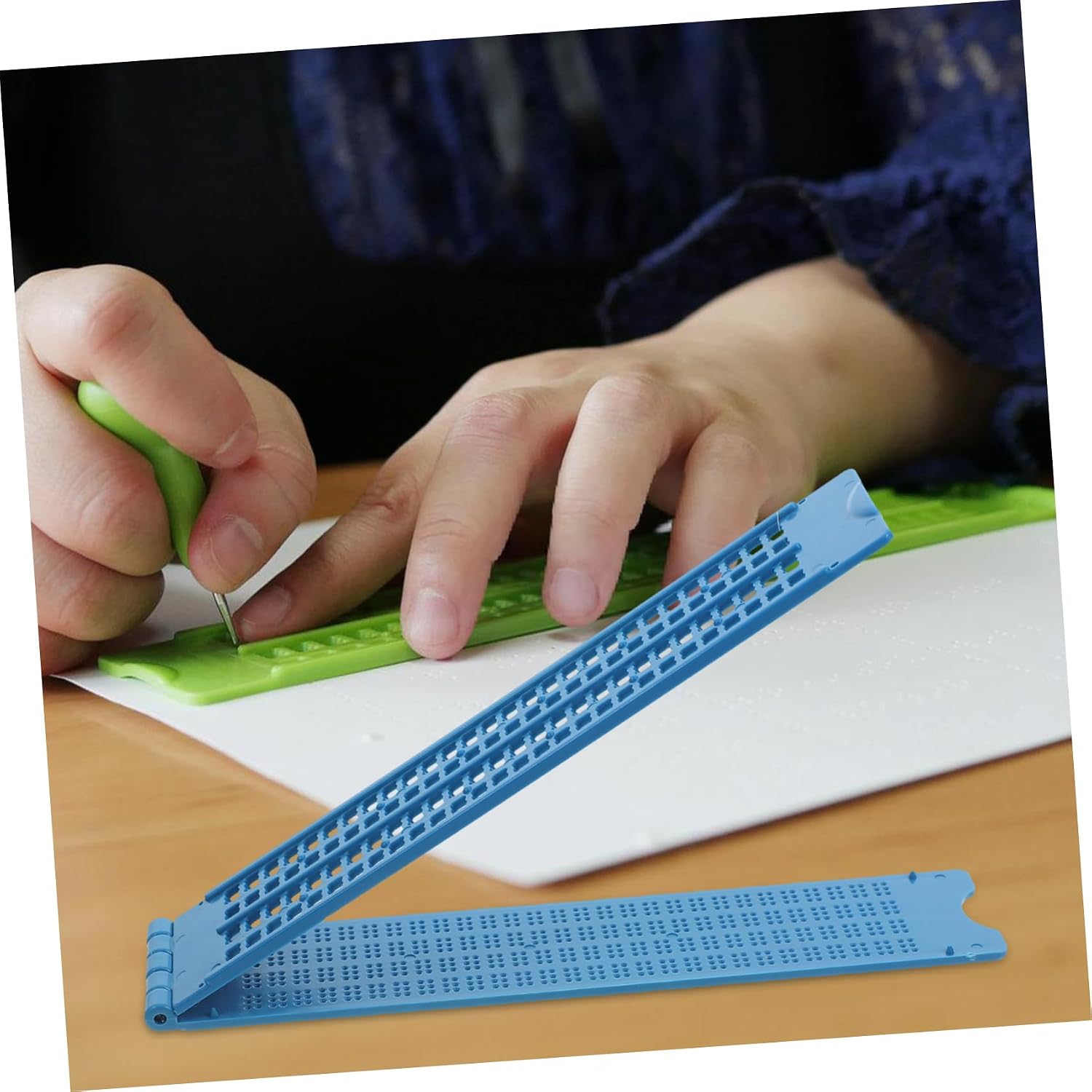 Portable Writing 4 Rows 28 Blind Accessory Learning Tool for Blind Children and Adults