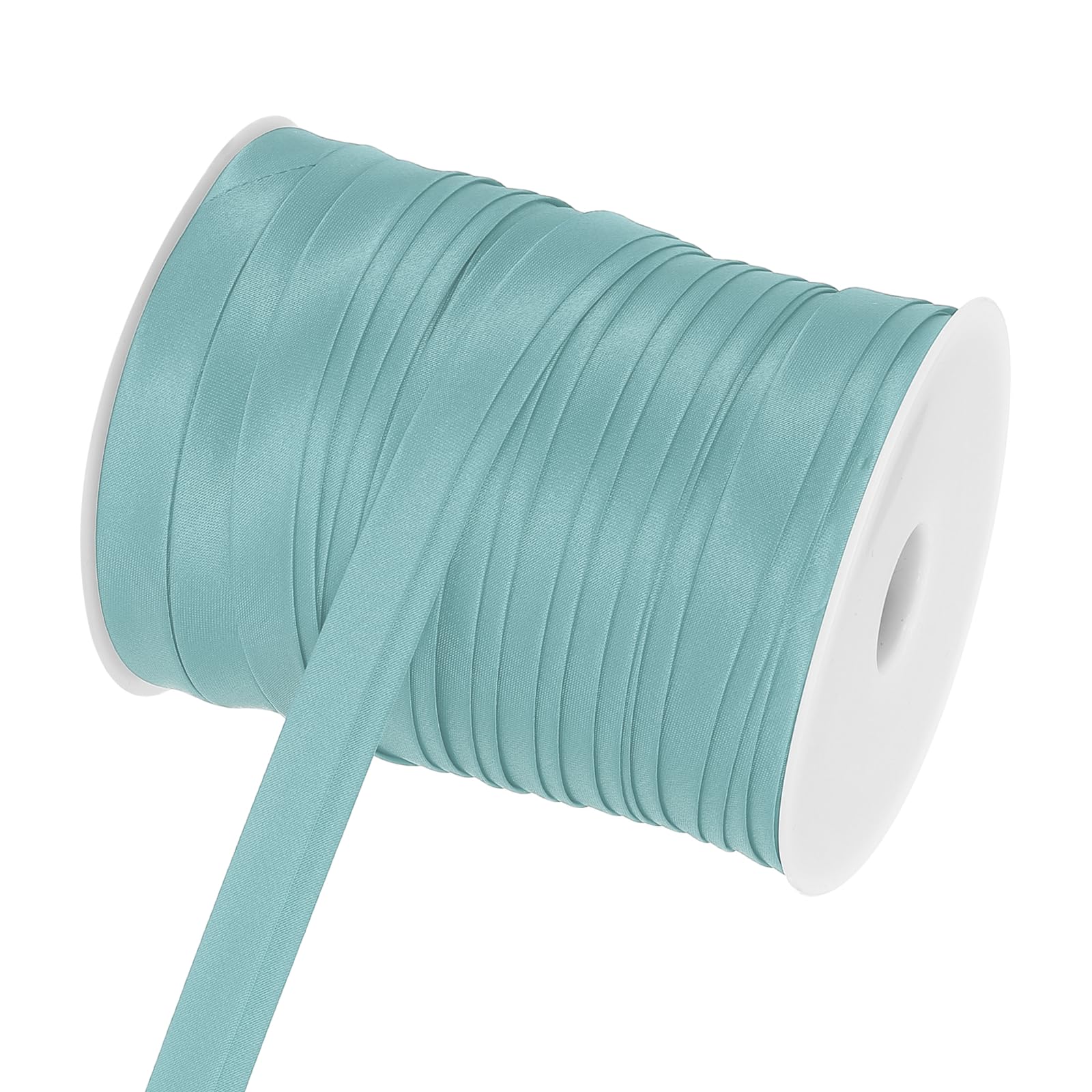 sourcing map Double Fold Bias Tape for Sewing, 3/4 Inch x 55 Yards Satin Bias Binding Tape Continuous Bulk for Quilting Binding Seaming Hemming Fabric Piping DIY Craft, Gray Green