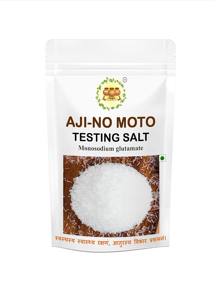 Brew Lab Chinese Salt AjinoMoto | Umami Seasoning Flavor Enhancer | Ajino-Moto Essence Of Taste | Monosodium Glutamate (MSG) Crystals-500 Gm