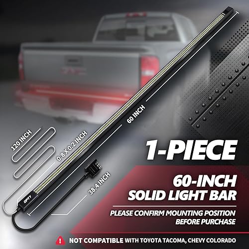 Miniatura 12 de OPT7 - Barra de luz LED Redline de triple fila para parte trasera de camioneta, con señal direccional, resistente a la intemperie, no requiere