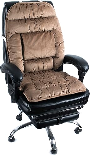 Miniatura 3 de Silla de escritorio de oficina de gran tamaño, reclinable, ortopédica, alivio del dolor de espalda, almohada lumbar antideslizante, silla de