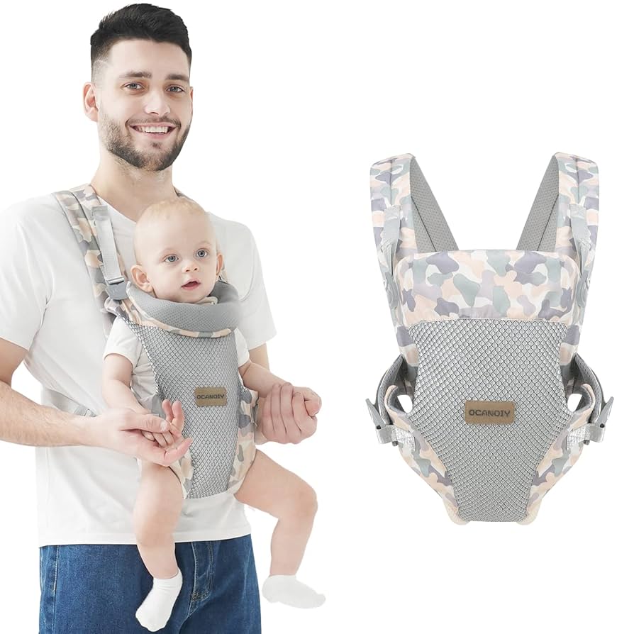 Pittoreks Baby Carrier チャコールグレー Ocanoiy Baby Carrier Newborn to Toddler All Carry Position