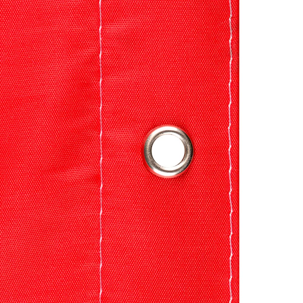 Windsack Komplett-Set, rot/weiß, Ø 30 cm, 4-teilig, zum Aufdübeln, Höhe: 3 m aus Kunststoff, Stahl, Art.-Nr. 609568 | Windsocke