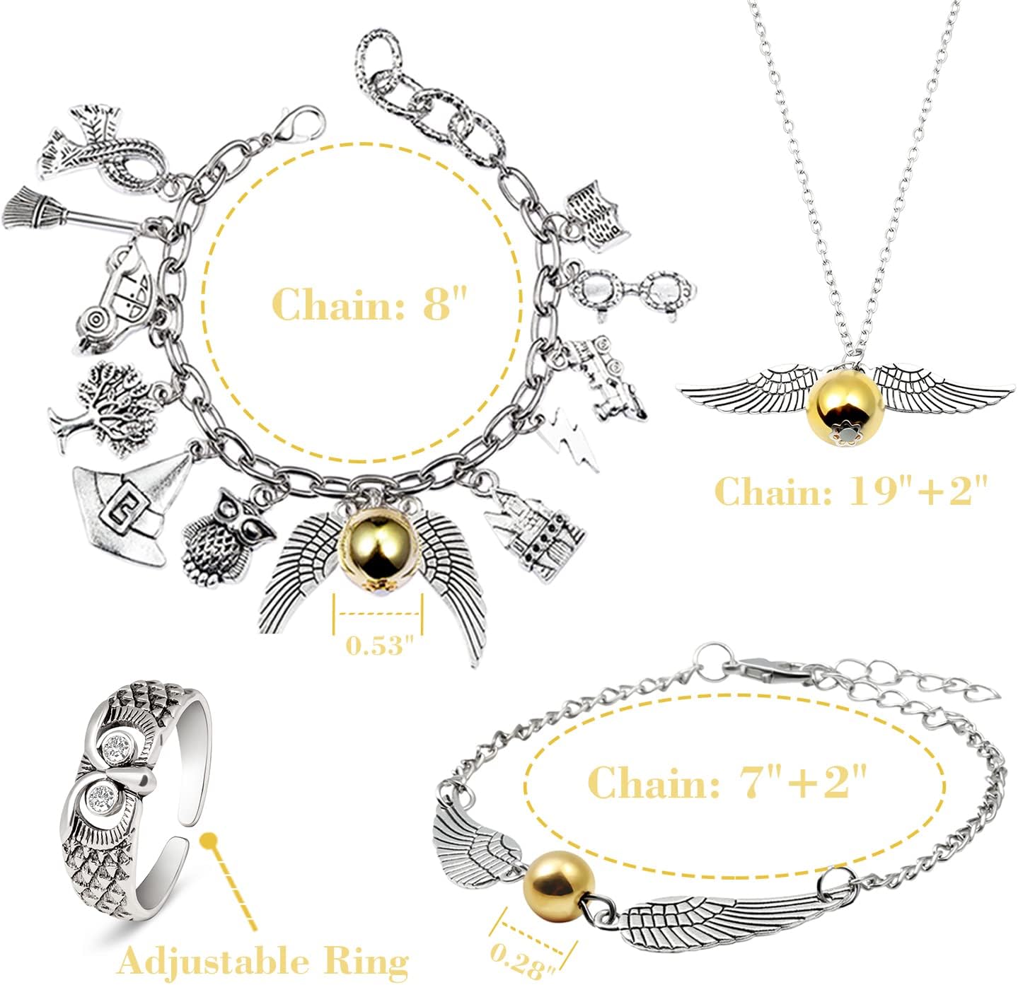 Fancy Space Enchanted Wizard Charm Bracelet for Her – Adjustable Handmade Magic Jewelry – Valentine’s Day & Birthday Gift for Girls, Teens & Women - Image 5