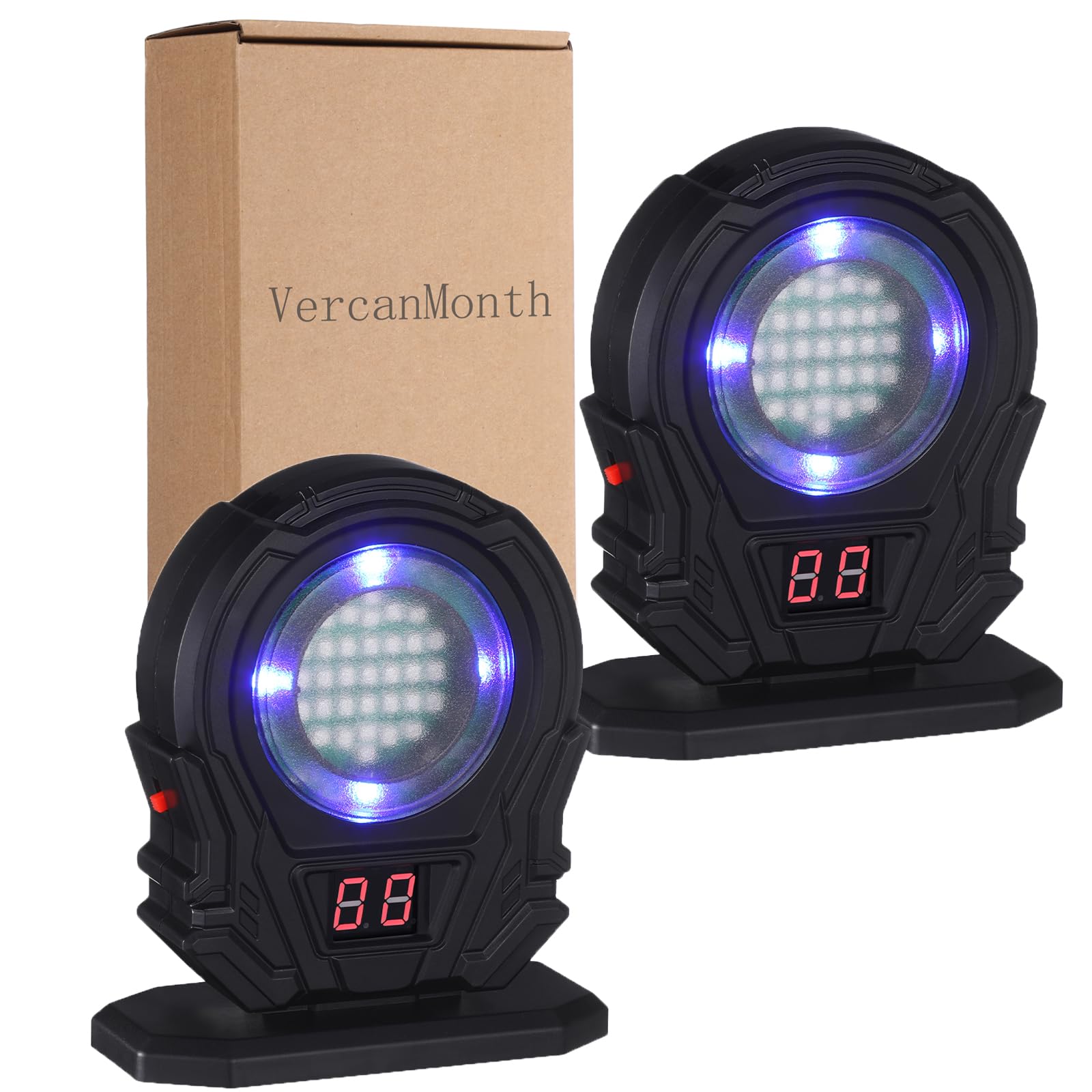 Photo 1 of VercanMonth 2 Pcs Laser Targets for Dry Fire Portable Trainer and Counting Laser Targets for Dry Fire Shooting Practice (Round Style)