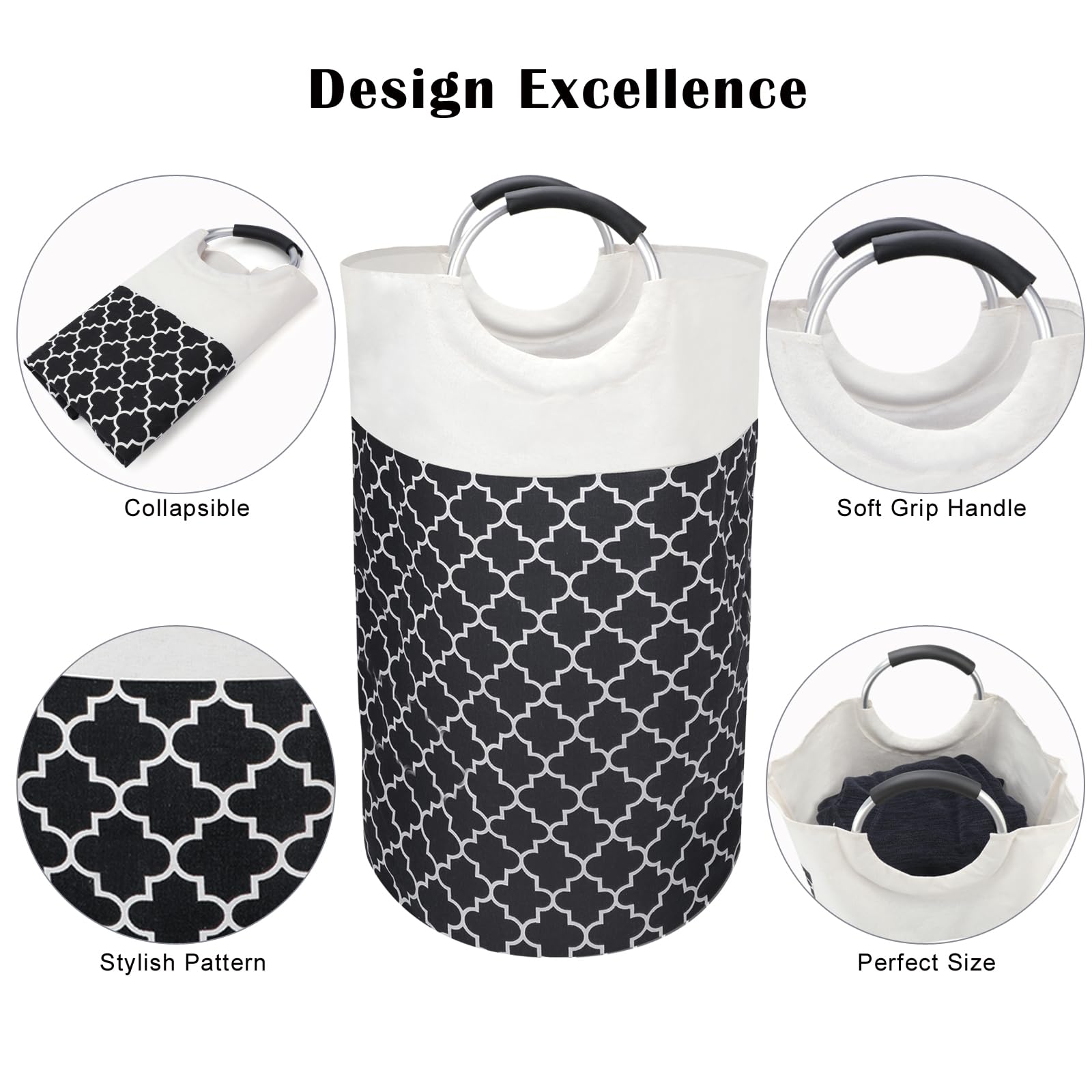 2 Pack 82L Large Laundry Basket, 15 * 29