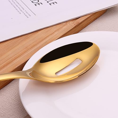 Miniatura 5 de 10 Inch Stainless Steel Catering Serving Utensils for Party Buffet Dinner Banquet Cooking Kitchen Basics,Including Serving Spoon x 2,Slotted Serving