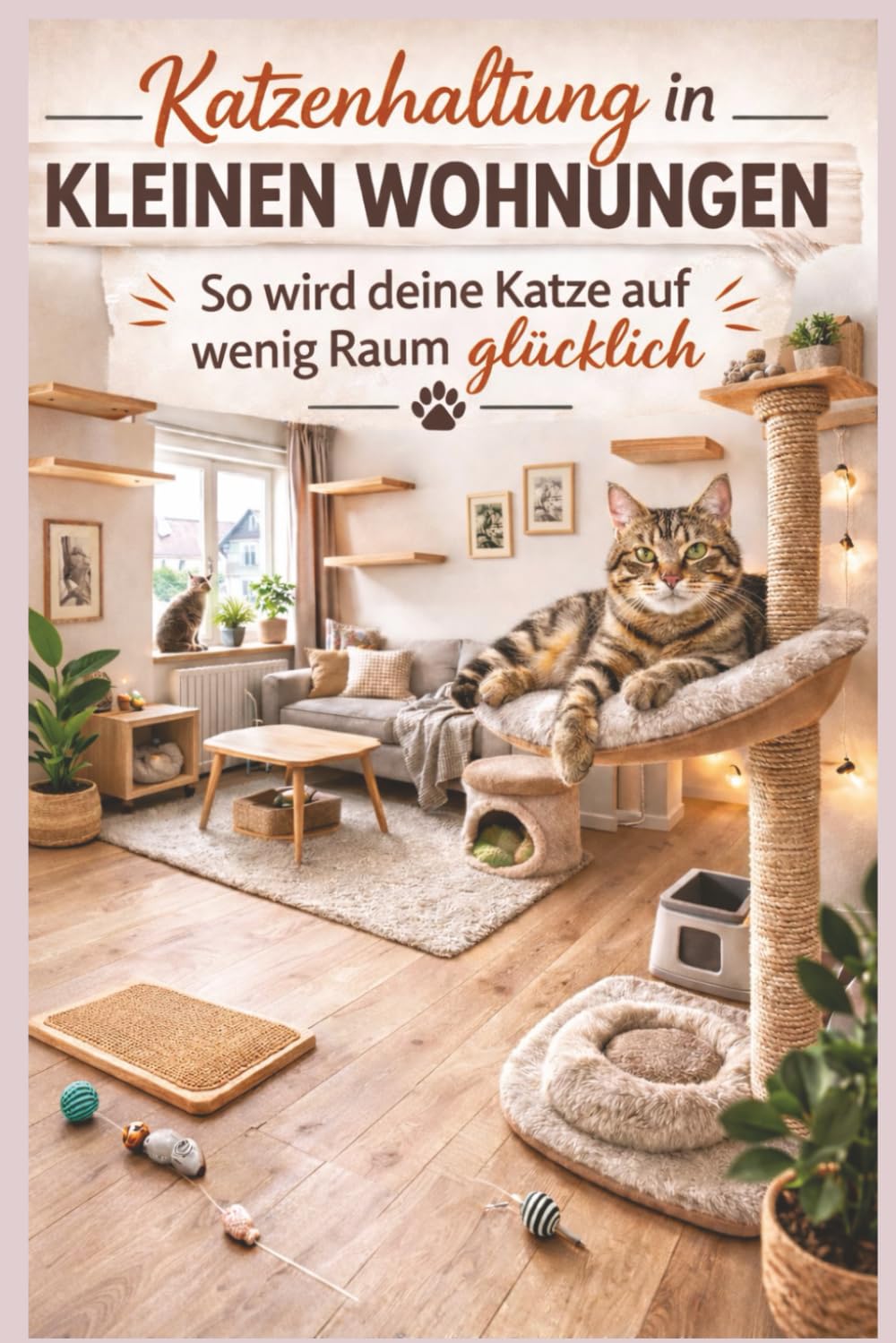 Katzenhaltung in kleinen Wohnungen - So wird deine Katze auf wenig Raum glücklich: Artgerechte Wohnungskatze: Raumgestaltung, Beschäftigung, Hygiene und Revierstruktur