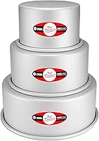 Vista 40 de Fat Daddio's Moldes para pasteles redondos de aluminio anodizado, juego de 2 piezas, 9 x 3 pulgadas