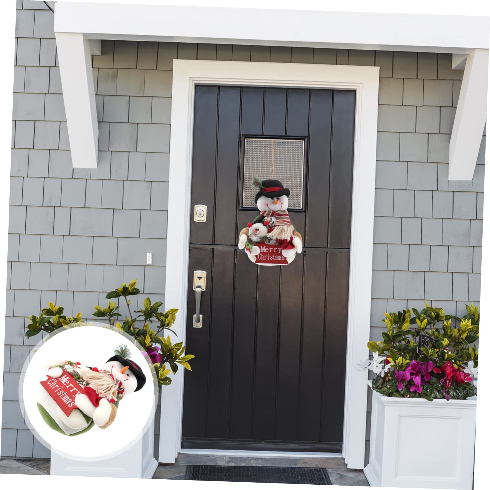 ifundom 2 Piezas Muñecas De Decoración Navideña Estatuilla De Muñeca De Navidad Muñeca De Papá Noel Muñeco De Nieve Adorno De Muñeca De Navidad Bonecas Escritorio Regalo Mayor