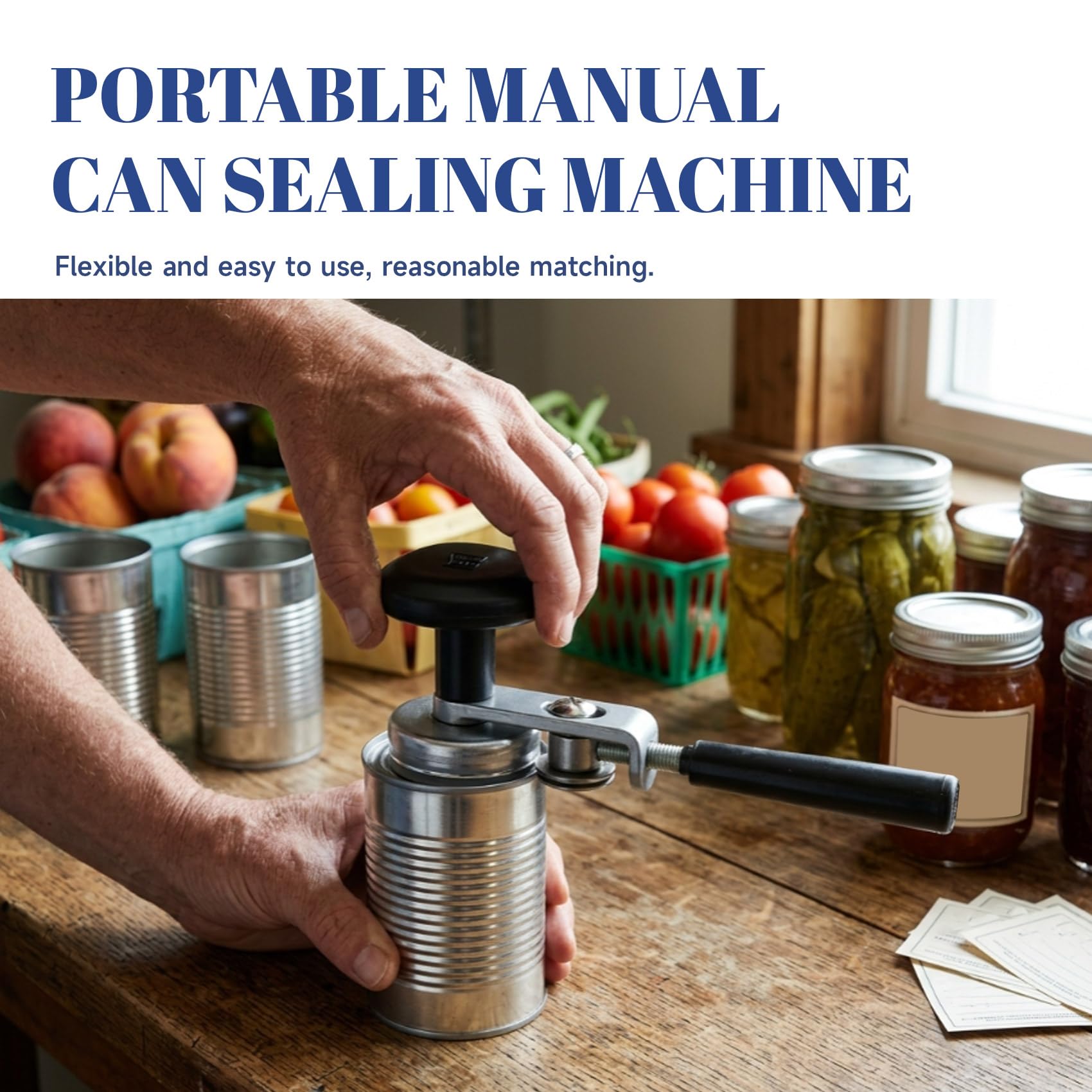 Cierralatas, máquina de conserva, selladora manual, tapón de latas de bebidas, de latas de alimentos, latas vacías