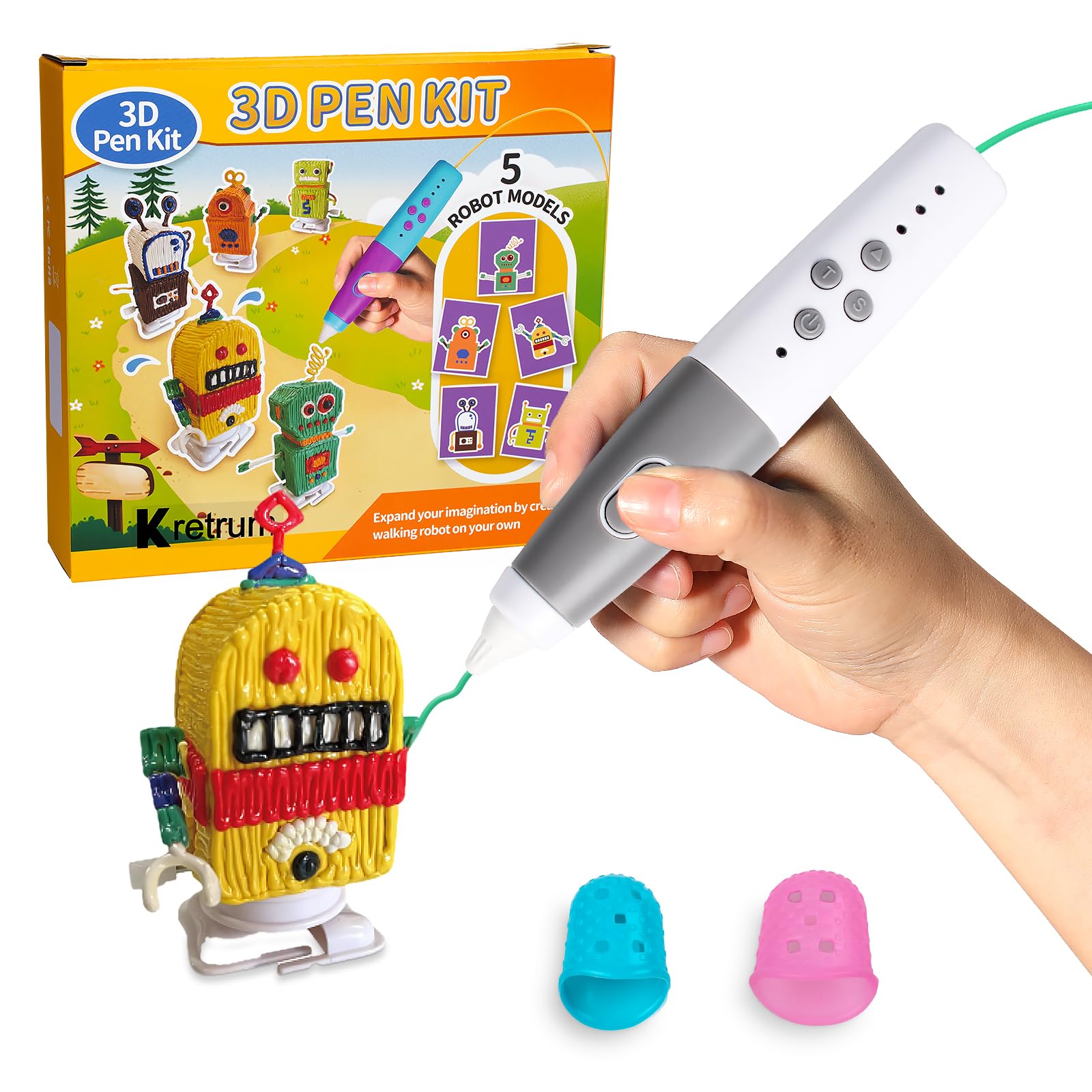 【在庫処分】Kreturm ３Dペンセット 低温設計の３Dペン。 かわいい3Dペ Amazon.co.jp: Kreturm 3Dペンセット 低温設計の3Dペン。 かわいい3D