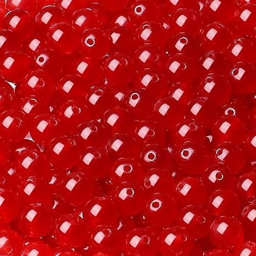 Miniatura 4 de LAIDANLA Cuentas de piedra natural de cornalina roja de 0.315 pulgadas (0.315 in), cuentas redondas sueltas de piedra preciosa para manualidades,