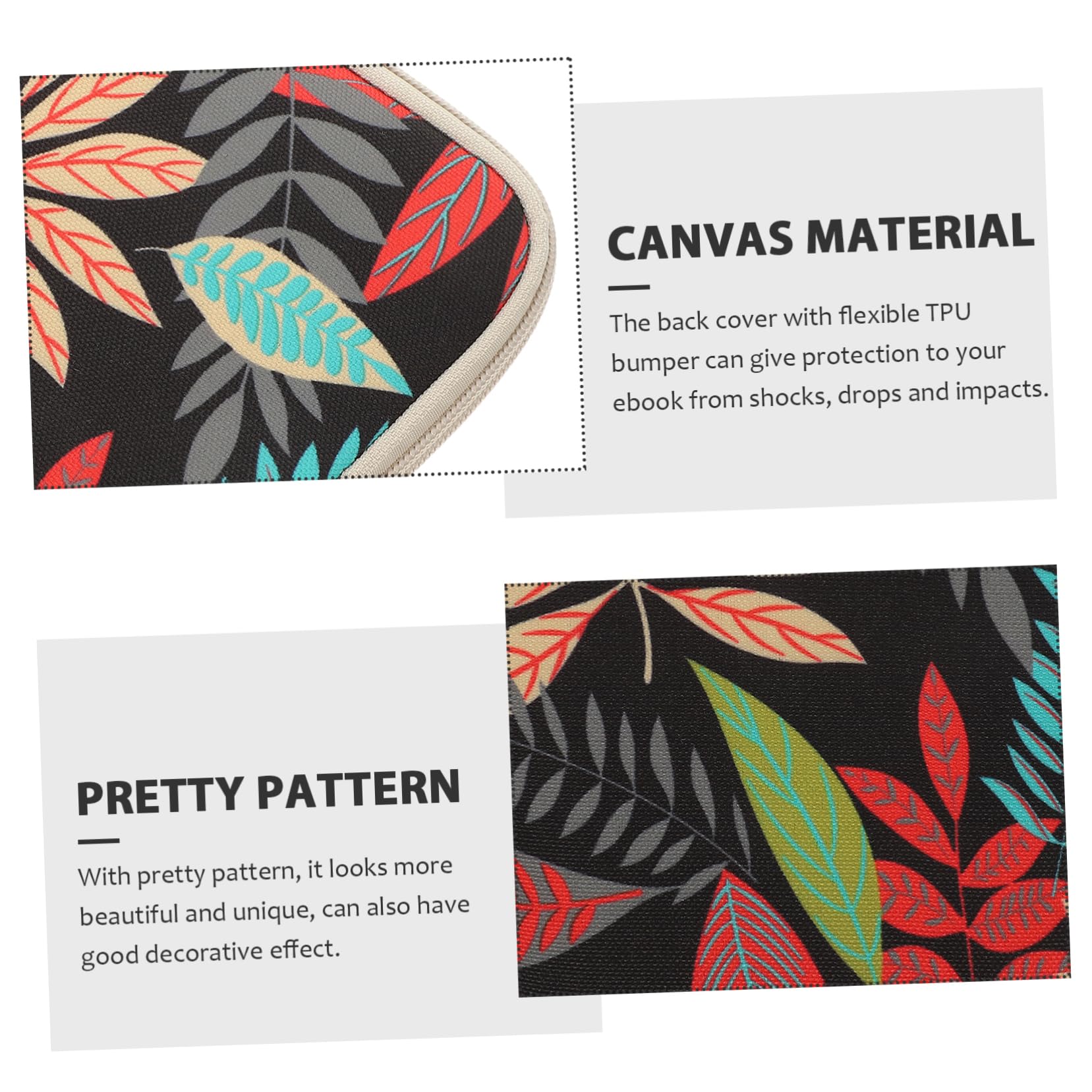 DOITOOL Ebook Protector for E-Reader Case Canvas Shell Stylish Cover for E-Reader Family Friends